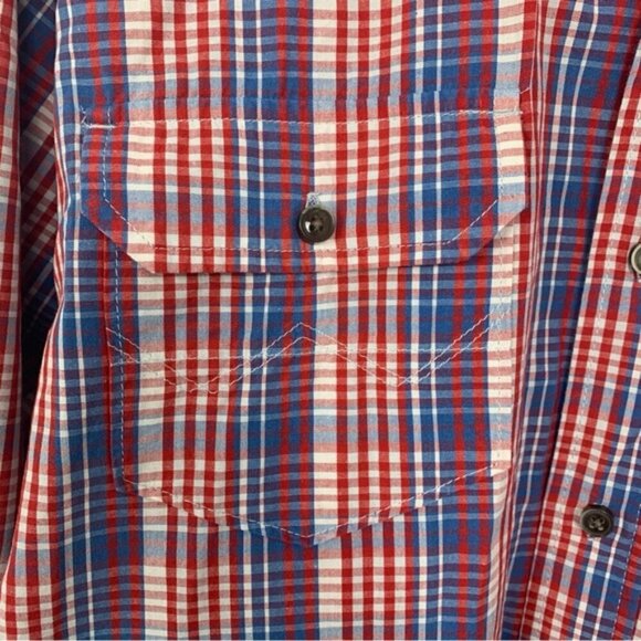 Vintage Y2K Wrangler Jeans Co. Plaid Western Button Up Shirt - Picture 5 of 8